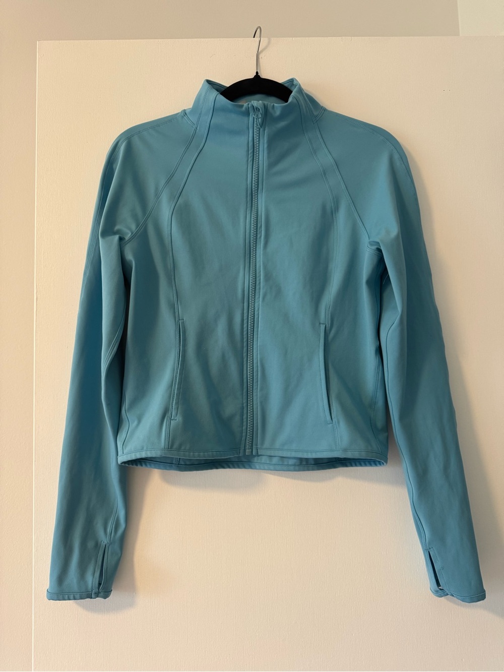 Yogalicious Lux Blue cropped yoga jacket